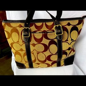Coach brown handbag